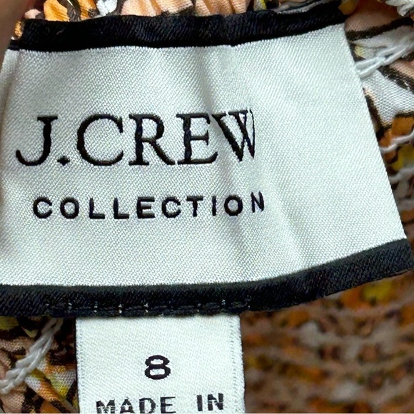 J crew Smocked cross-back dress in medallion floral - Picture 4 of 8